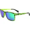 Image de Italia Independent I I SPORT MOD 113, monture havane, verres verts clairs, 55/16/135. Lunettes de soleil pour hommes
