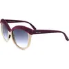 Image de Italia Independent I I 0092 VELVET BICOLOR Bleu foncé 58/20/140 Lunettes de soleil pour femmes