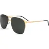 Image de Italia Independent MOD 0211 I THIN METAL 120.120 GOLD SATIN 57/15/140 Lunettes de soleil pour hommes