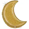 Image de Ballon Aluminium 107 cm - Lune dorÃ©e scintillante