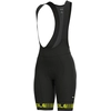 Image de ALÉ Cuissard de cyclisme à bretelles - GRAPHICS PRR STRADA LADY - Noir/Jaune S