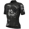 Image de Maillot vélo manches courtes Alé - SKULL - Blanc/Noir L