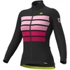 Image de Maillot cycliste à manches longues ALÉ pour l'hiver - PR-R SOMBRA WOOL THERMO - Noir/Rose L
