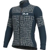 Image de Maillot de cyclisme à manches longues ALÉ pour l'hiver - SOLID WALL - Bleu/Gris M