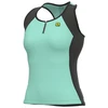 Image de Maillot de cyclisme sans manches ALÉ - COLOR BLOCK LADY - Noir/Bleu clair M