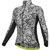 Image de Maillot de cyclisme Alé Damen, motif papillon, couleur gris, taille XS