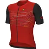 Image de Maillot de cyclisme à manches courtes ALÉ - PR-E MEGABYTE - Rouge/Noir M