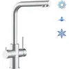 Image de Vizio - Robinet De Cuisine Mitigeur 5 Voies En Acier Inoxydable Chirurgical 316 Brosse Mat Robinet Bec Pivotant 360