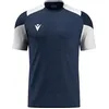 Image de Maillot Macron Glory Golem à manches courtes pour homme - Bleu marine / Blanc
