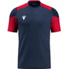Image de Maillot Macron Glory Golem à manches courtes pour homme - Bleu marine / Rouge