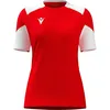 Image de Maillot Macron Glory Sphinx à manches courtes pour femme - Rouge / Blanc