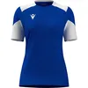 Image de Maillot Macron Glory Sphinx à manches courtes pour femme - Bleu roi / Blanc