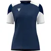 Image de Maillot Macron Glory Sphinx à manches courtes pour femme - Bleu marine / Blanc