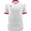 Image de Maillot Macron Wyvern Eco à manches courtes pour enfants - Blanc / Rouge
