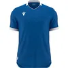 Image de Maillot Macron Wyvern Eco à manches courtes pour enfants - Bleu roi / Blanc