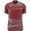 Image de Maillot Macron Wyvern Eco à manches courtes pour homme - Bordeaux / Bleu ciel