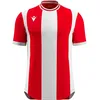 Image de Maillot Macron Propus Eco à manches courtes pour homme - Rouge / Blanc