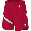 Image de Short Macron Shen Eco pour homme - Rouge / Blanc
