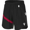 Image de Short Macron Shen Eco pour homme - Noir / Rouge