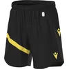 Image de Short Macron Shen Eco pour homme - Noir / Jaune