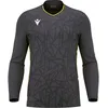 Image de Maillot Macron Corvus Eco Tw à manches longues pour homme - Anthracite / Jaune fluo