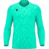 Image de Maillot Macron Corvus Eco Tw à manches longues pour homme - Turquoise / Noir