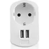 Image de Chargeur Ewent EW1211 2 Ports USB 15.5W 3.1A Blanc
