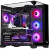 Image de ITEK Dark Cave Pano Tower PC Gaming ATX Noir 4 ventilateurs ARGB Verre trempé