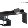 Image de Bureau de style moderne 180 x 60 x 92,5 cm avec rehausse Esse 2 Plus - Noir