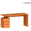Image de Bureau moderne à 3 tiroirs 160 x 60 x 75 cm New Selina Basic - Chêne