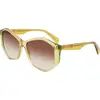 Image de LIU JO LJ797S 707 YELLOW/GREEN 57/15/140 FEMALE Lunettes de soleil