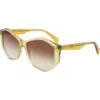 Image de Liu Jo Femme Liu Jo LJ797S 707 Lunettes de soleil Acétate Jaune Marron Carré Normale Ombré
