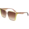 Image de Liu Jo Femme Liu Jo LJ798S 279 Lunettes de soleil Acétate Marron Carré Normale Ombré