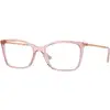 Image de VOGUE EYEWEAR Femme VOGUE EYEWEAR VO5563 2939 Montures optiques Nylon Rose Papillon Normale