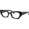 Image de Ray - Ban Unisex Ray - Ban RX7330 ZENA 8260 Montures optiques Injecté Noir Transparent Géométrique Normale