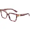 Image de Dolce & Gabbana Femme Dolce & Gabbana DG3395 3440 Montures optiques Acétate Rose Carré Normale
