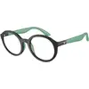 Image de Emporio Armani Enfant Emporio Armani EK3005 5001 Montures optiques Injecté Noir Transparent Ronde Normale