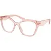 Image de Prada Femme Prada PR 20ZV 19Q1O1 Montures optiques Acétate Rose Géométrique Normale