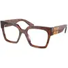 Image de Miu Miu Femme Miu Miu MU 04UV 11Q1O1 Montures optiques Acétate Marron Carré Normale