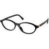 Image de Miu Miu Femme Miu Miu MU 09XV 16K1O1 Montures optiques Acétate Noir Ronde Normale