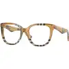 Image de Burberry Femme Burberry BE2415 4146 Montures optiques Acétate Marron Transparent Carré Normale