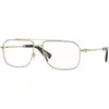 Image de Burberry Homme Burberry BE1391 1109 Montures optiques Métal Or Carré Normale