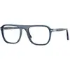 Image de Persol Unisex Persol PO3359V JACQUES 1197 Montures optiques Acétate Bleu Carré Normale