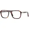 Image de Persol Unisex Persol PO3359V JACQUES 24 Montures optiques Acétate Tortue Carré Normale