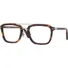 Image de Persol Unisex Persol PO0204V 24 Montures optiques Acétate Tortue Carré Normale