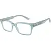 Image de Emporio Armani Homme Emporio Armani EA3244 6178 Montures optiques Acétate Bleu clair Carré Normale