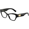 Image de Dolce & Gabbana Femme Dolce & Gabbana DG3404 501 Montures optiques Acétate Noir Papillon Normale