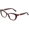 Image de Dolce & Gabbana Femme Dolce & Gabbana DG3398 3091 Montures optiques Acétate Rouge Cat Eye Normale