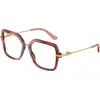 Image de Dolce & Gabbana Femme Dolce & Gabbana DG3396 3444 Montures optiques Acétate Tortue Transparent Carré Normale