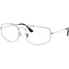 Image de Ray - Ban Unisex Ray - Ban RX6545 EXPLORER 5 2501 Montures optiques Métal Argent Transparent Géométrique Normale